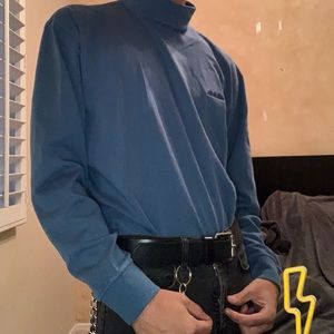 Men’s baby blue turtle neck